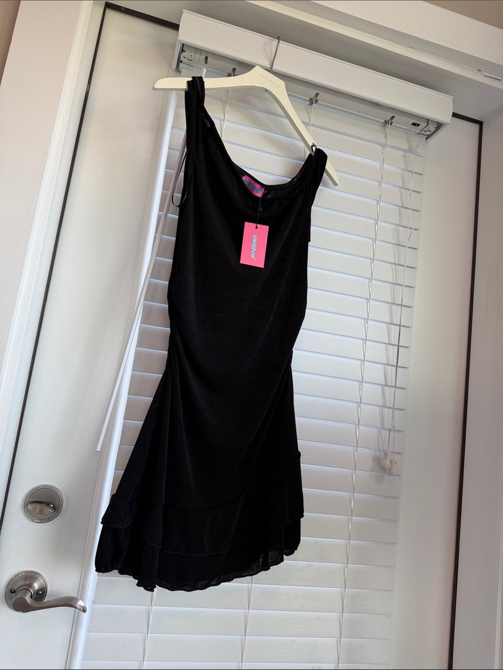 NWT Black Women's Asymmetric Layered Dress